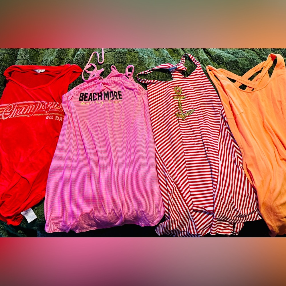 Bundle of 4 bathing suit swim cover-ups L